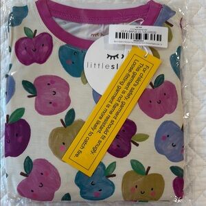 Little Sleepies Apple Print Pajama Set (long sleeved)